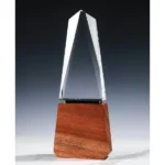 Crystal with Wood Award CR-58