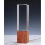 Crystal with Wood Award CR-59