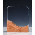 Crystal with Wood Award CR-56