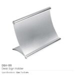 Metal Silver Color Desk Sign Holders