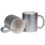 Glossy Finish Silver Sublimation Ceramic Mug