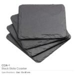 Black Slate Coaster