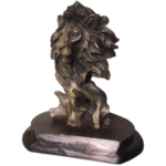 Lion Head on Tree Stamp