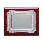 Wooden Plaques with Silver Spanish Plate