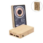 Magnetic Fast Wireless Powerbank 15W in Bamboo