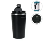 LED Temperature Display Black Tumblers Stainless Steel 510ml