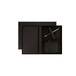 Cross Calais™ Ballpoint Pen with Notebook and Cardholder Gift Set - Black